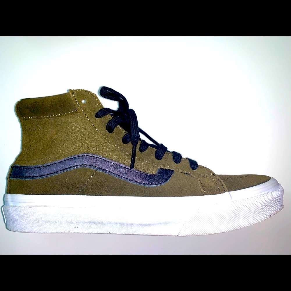 NEW! Vans Hightop Suede Army Green 6